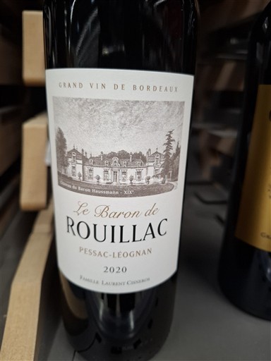 Bordeaux Pessac-Léognan Rouillac Le Baron de Rouillac 2020
