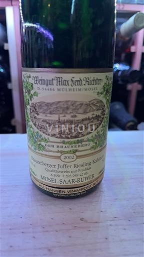 Mosel Château Weingut Max Ferd. Richter Brauneberger Juffer Riesling Kabinett 2002