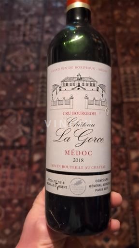 Bordeaux Médoc Château La Gorce 2018