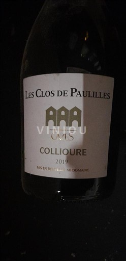 Roussillon Collioure Les Clos de Paulilles 2019