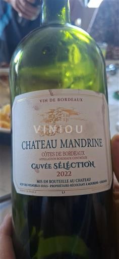 Bordeaux Côtes-de-Bordeaux Château Mandrine Sélection 2022