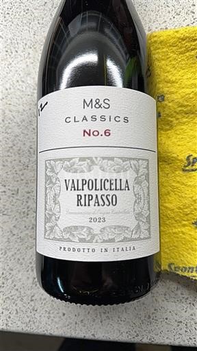 Vine Rouge sec No.6 M&S Classics 2023 Italien Veneto Valpolicella Ripasso DOC