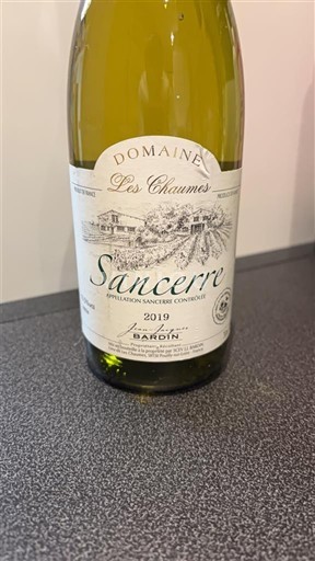 Loiredalen Sancerre Domaine Bardin Les Chaumes 2019