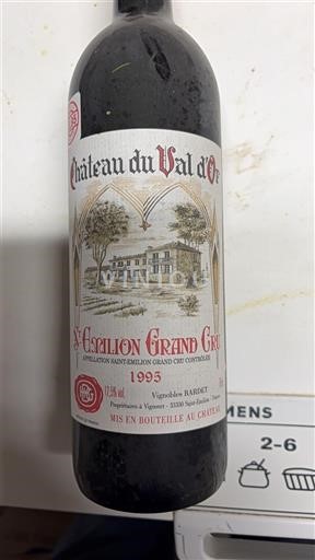 Bordeaux Saint-Émilion Grand Cru Château Val d'Or 1995