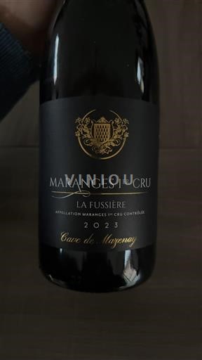 Burgundsko Maranges Premier Cru Cave de Mazenay La Fussière 2023