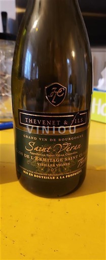 Burgundsko Saint-Véran Thevenet & Fils Clos de l'Ermitage Saint Claude Vieilles Vignes Neročník