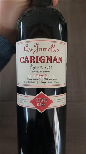Languedoc e Roussillon Pays d'oc Les Jamelles Carignan Cépage Rare 2021