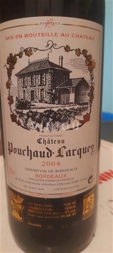 Burdeos Bordeaux Château Pouchaud-Larque 2004