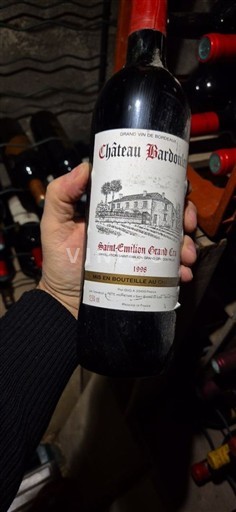 Bordeaux Saint-Émilion Grand Cru Grand Cru Château Bardoulet 1998