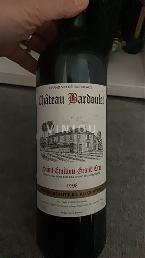 Bordeaux Saint-Émilion Grand Cru Grand Cru Château Bardoulet 1998