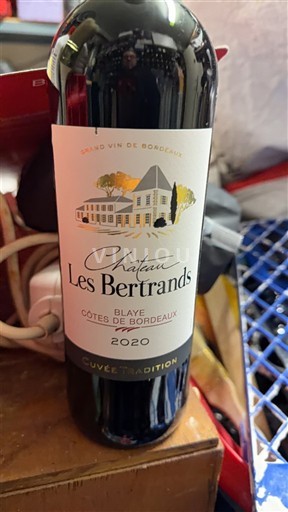 Bordeaux Blaye-côtes-de-bordeaux Château Les Bertrands Tradition 2020