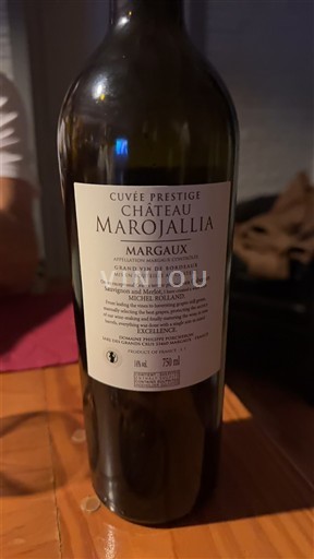 Bordeaux Margaux Château Marojallia Prestige Senza annata