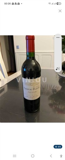 Bordéus Pauillac Château Plantey 2002