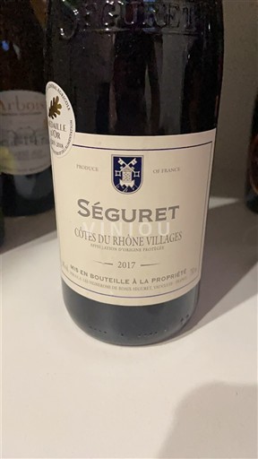Rona dolina Côtes-du-Rhône-Villages Séguret 2017