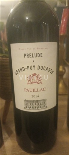 Bordeaux Pauillac Grand-Puy Ducasse Prélude à Grand-Puy Ducasse 2014