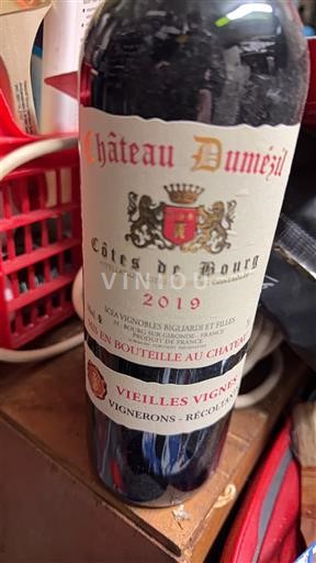 Wines Rouge sec Vieilles Vignes Château Mezil 2019 France Bordeaux Côtes-de-bourg AOC