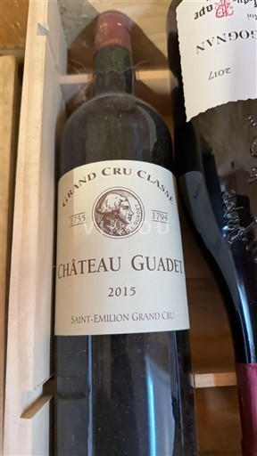 Bordeaux Saint-Émilion Grand Cru Grand Cru Classé Château Guadet 2015