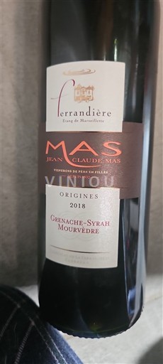 Languedoc in Roussillon Pays d'Oc Ferrandière Origines 2018