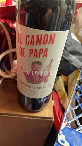 Bordeaux Saint-Émilion Grand Cru Grand Cru Le Canon de Papa 2016