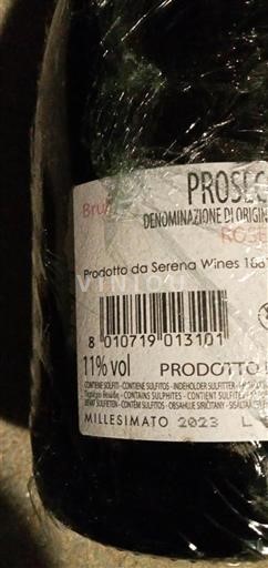 Sparkling Wines Rosé brut Brut Serena Wines 2023 Italy Wines of Veneto Prosecco DOC