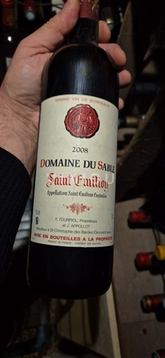Bordeaux Saint-Émilion Domaine Sable 2008