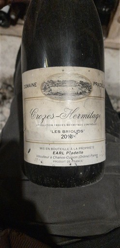 Rhône-dalen Crozes-Hermitage Domaine Pradelle Les Briouds 2015