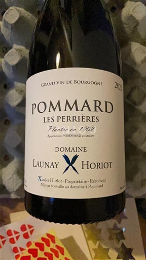 Borgoña Pommard Domaine Launay Horiot Les Perrières 2021