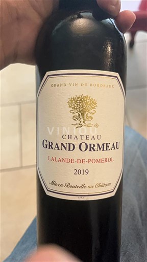 Bordeaux Lalande-de-pomerol Château Grand Ormeau 2019