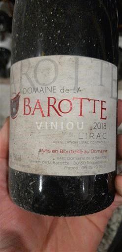 Valle del Rodano Lirac Domaine La Barotte 2018