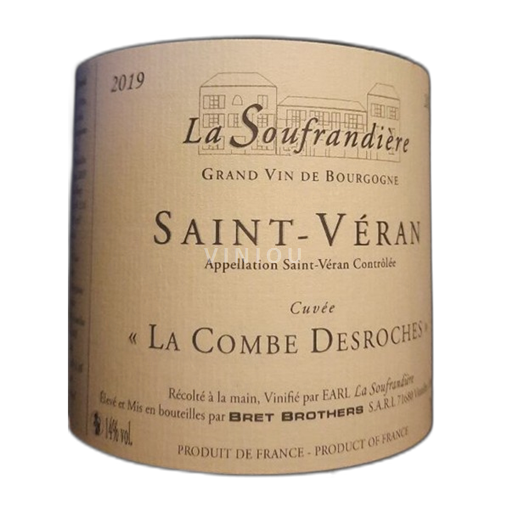 Burgundsko Saint-Véran Bret Brothers La Soufrandière La Combe des ROCHES 2019