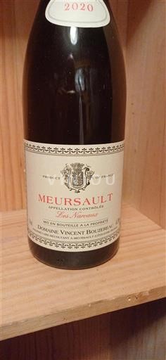 Bourgogne Meursault Domaine Vincent Bouzereau Les Narvaux 2020