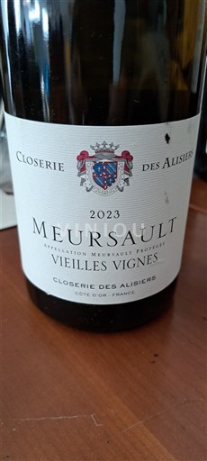Bourgogne Meursault Closerie des Alisiers Vieilles Vignes 2023
