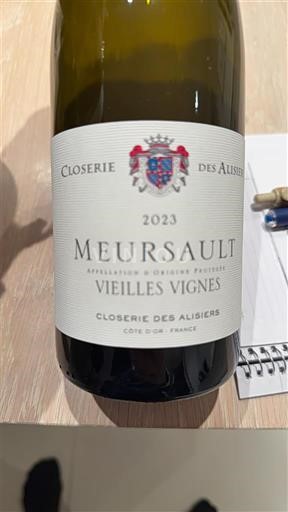Burgundi Meursault Closerie des Alisiers Vieilles Vignes 2023