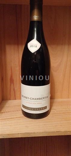 Vini Rouge sec La Rue des Mées Philippe Cheron 2018 Francia Borgogna Gevrey-Chambertin AOC