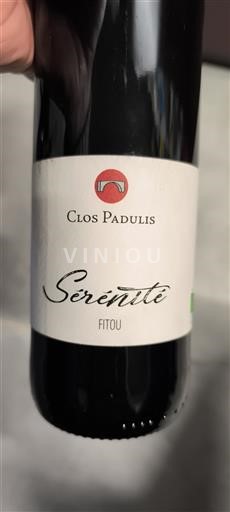 Langvedok Fitou Clos Padulis Sérénité 2018