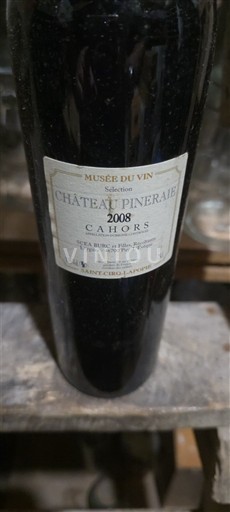Sydvestfrankrig Cahors Château Pineraie Sélection Musée du Vin 2008