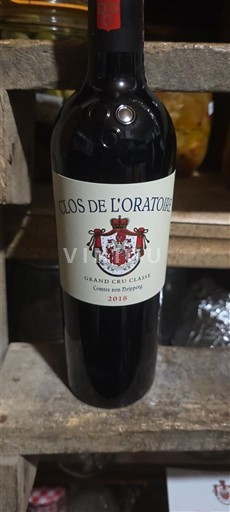 Bordeaux Saint-Émilion Grand Cru Grand Cru Classé Clos de l'Oratoire 2018