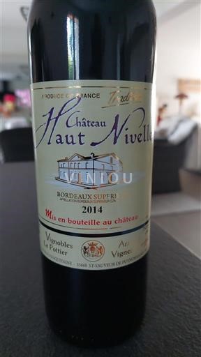 Bordeaux Bordeaux Supérieur Château Haut Nivelle 2014