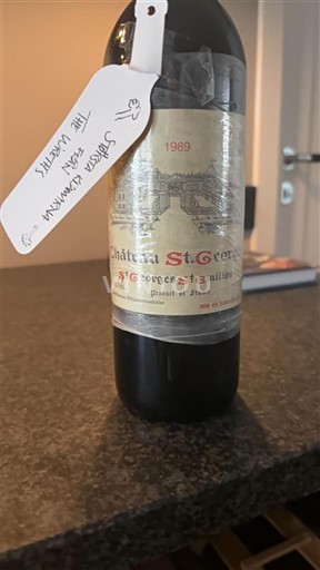 Bordeaux Saint-Georges-Saint-Émilion Château St. Georges 1989