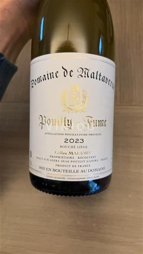 Loiren laakso Pouilly-fumé Domaine Maltaverne Bouche Liege 2023