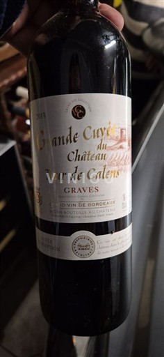 Bordeaux Graves Château Tour de Calens Grande 2015