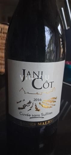 Sydvestfrankrig Cahors Jani Côt sans Sulfites 2016