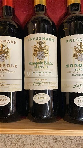 Bordeaux Kressmann Monopole Blanc 2016