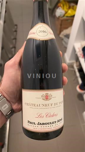 Valle del Ródano Châteauneuf-du-Pape. Paul Jaboulet Aîné Les Cèdres 2016