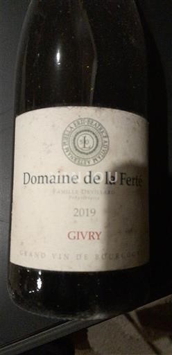 Burgundi Givry Domaine La Ferté 2019