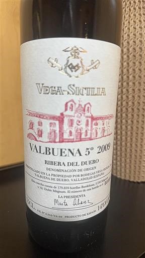 Castille và León Ribera del Duero Vega Sicilia Valbuena 5º 2009