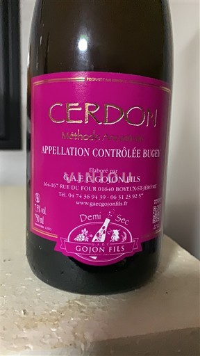 Saboya y Bugey Bugey-Cerdon GAEC Gojon Fils Sin añada
