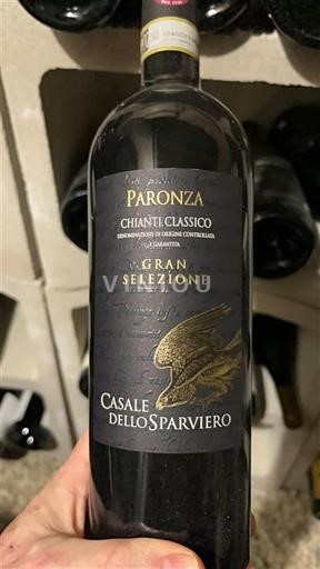 Toscane Chianti Classico Casale dello Sparviero Paronza Gran Selezione 2018
