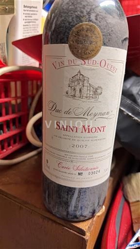 Sudoeste Saint-Mont Duc de Meyran Sélectionnée 2007