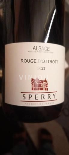 Alsace Sperry Rouge d'Ottrott 2023